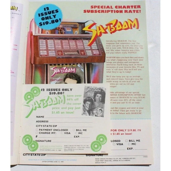 Vintage Sh-Boom April 1990 Rock and Roll Music Magazine - Motown The Supremes - Picture 2 of 4